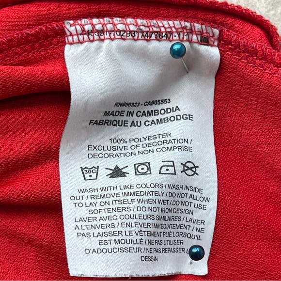 Men's Nike Red Dri Fit 22 inch Athletic Basketball Shorts, L - Picture 6 of 10